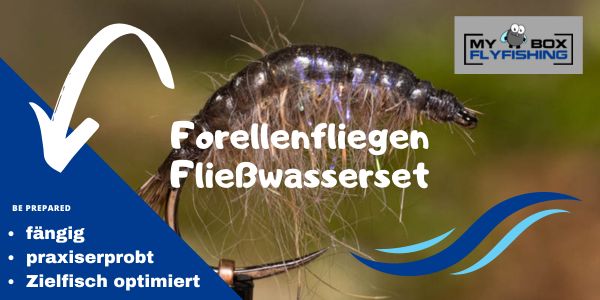 Forellenfliegen Fließwasserset